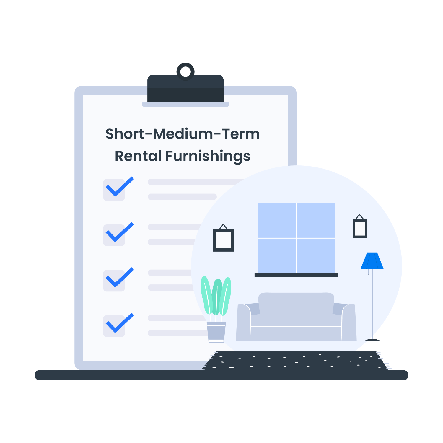 Short and Medium-Term Rental Furnishing Checklist
